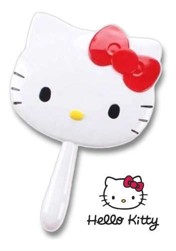 Espejo Grande De Mano Hello Kitty De Colección Para Tocador