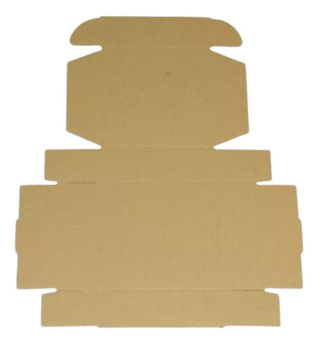 50 Cajas Chicas 11x10x4 Armables Cartón Microcurrugado Kraft