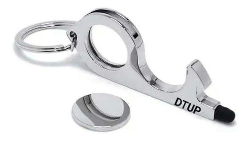 Llavero Llave Lapiz Touch Celular Tablet Anti Contacto Acero