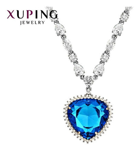 Collar De Lujo Corazón Del Mar Titanic Plata 925 Dtup®