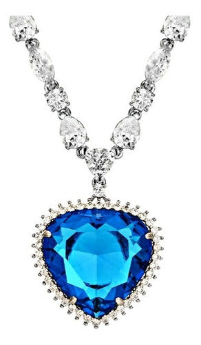Collar De Lujo Corazón Del Mar Titanic Plata 925 Dtup®