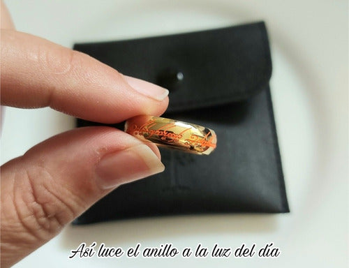 Anillo Único Mágico Brilla En La Oscuridad Tolkien Hobbit