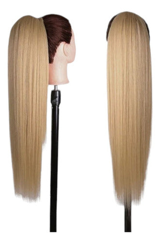 Coleta Postiza De Cabello Realista Premium De Alta Calidad