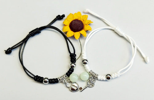 Set Pulseras Candado Corazón Y Llave Regalo Romántico Novios