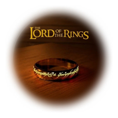 Anillo Único Mágico Brilla En La Oscuridad Tolkien Hobbit