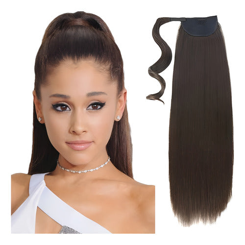 Coleta Postiza De Cabello Realista Premium De Alta Calidad