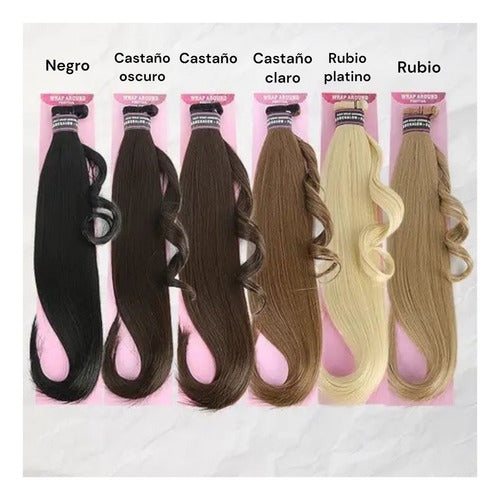 Coleta Postiza De Cabello Realista Premium De Alta Calidad