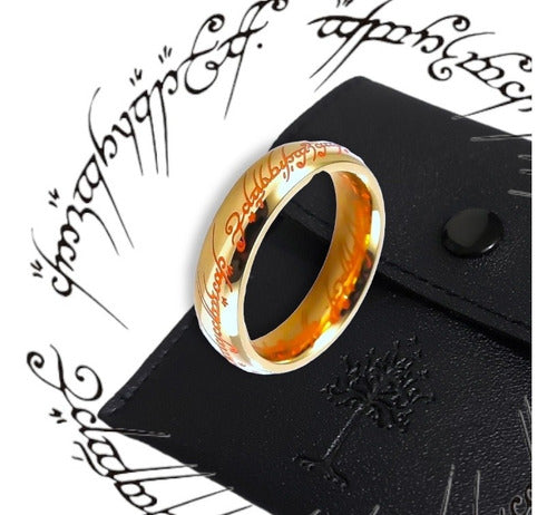 Anillo Único Mágico Brilla En La Oscuridad Tolkien Hobbit