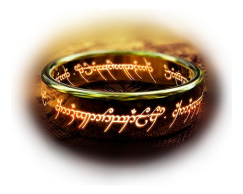 Anillo Único 3d Luminoso Hobbit Señor De Los Anillos Dtup®