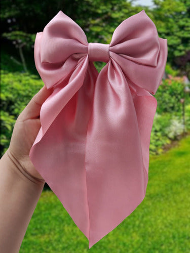 Set 3 Moño Grande Elegante Listón Satén Aesthetic Coquette