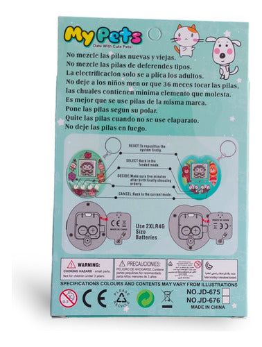 Juego Tamagotchi Mascota Electronica My Pets Colors 168 En 1