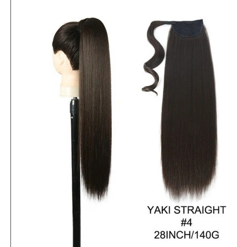 Coleta Postiza De Cabello Realista Premium De Alta Calidad