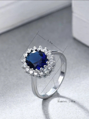 Anillo Lady Di Princesa Katte Con Estuche Reina Corona Amor