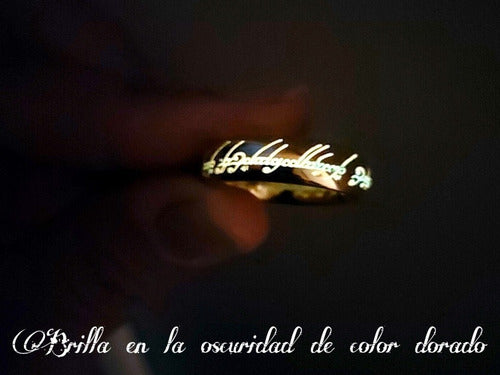 Anillo Único 3d Luminoso Hobbit Señor De Los Anillos Dtup®