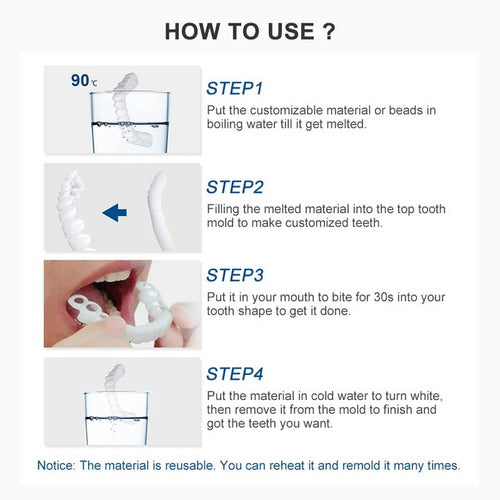 Carillas Estéticas Snap On Smile Veneers Dientes Temporales