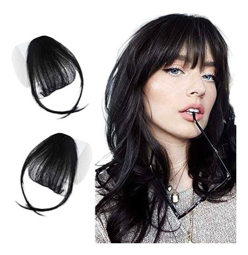 Flequillo Natural Copete Fleco Postizo Cabello Mate Premium