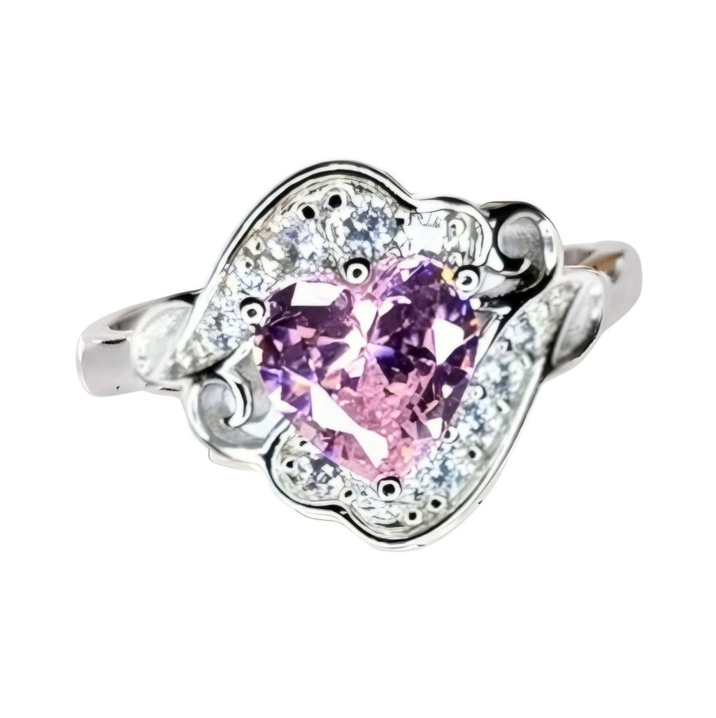 Anillo de compromiso de Sailor Moon plata 925 y Oro Blanco Dtup®