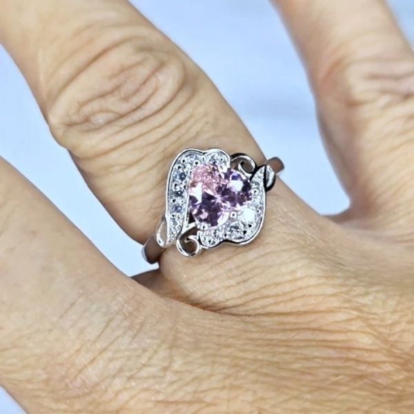 Anillo de compromiso de Sailor Moon plata 925 y Oro Blanco Dtup®