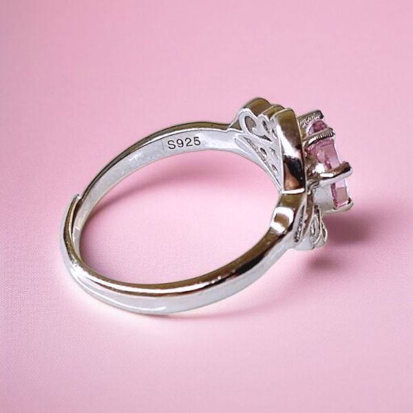 Anillo de compromiso de Sailor Moon plata 925 y Oro Blanco Dtup®