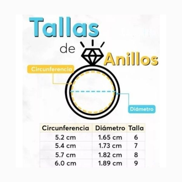 Anillo de compromiso de Sailor Moon plata 925 y Oro Blanco Dtup®